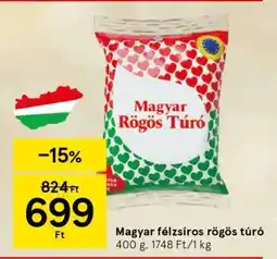 Tesco Magyar félszíros rögös túró ajánlat