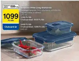 Tesco Ambition rillet üveg ételtároló ajánlat