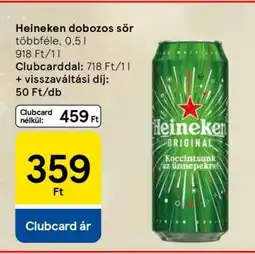 Tesco Heineken Dobozos Sör ajánlat