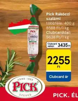 Tesco PICK Rákóczi szalámi ajánlat