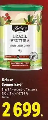 Lidl Deluxe Szemes kávé ajánlat