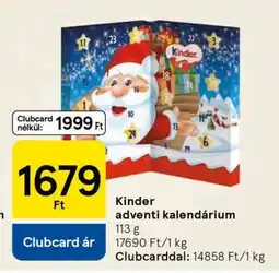 Tesco KINDER ADVENTI KALENDÁRIUM ajánlat