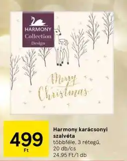 Tesco Harmony karácsonyi szalvéta ajánlat
