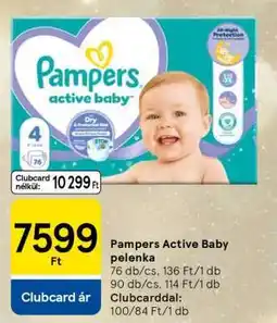 Tesco Pampers Active Baby pelenka ajánlat