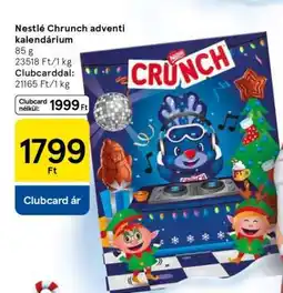 Tesco Nestlé Chrunch adventi kalendárium ajánlat