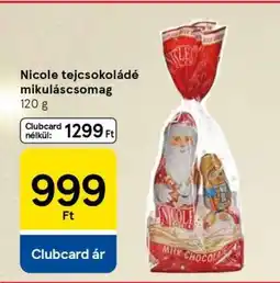 Tesco Nicole tejcsokoládé mikuláscsomag ajánlat