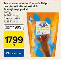 Tesco Tesco azonnal oldódó kakaós italpor hozzáadott vitaminokkal és ásványi anyagokkal ajánlat