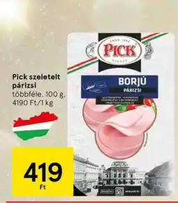 Tesco Pick szeletelt párizsi ajánlat