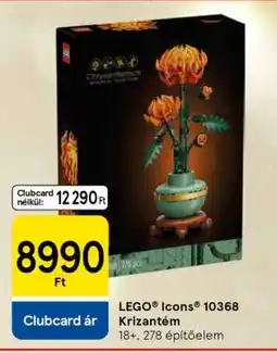 Tesco LEGO Icons 10368 Krizantém ajánlat