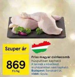 Tesco Friss magyar csirkecomb ajánlat