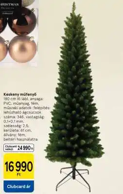 Tesco Keskeny műfenyő ajánlat