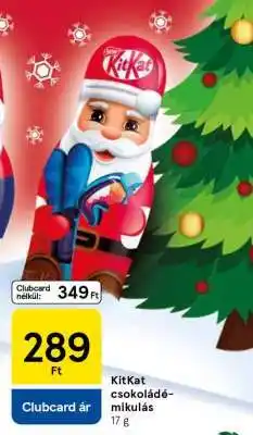 Tesco KitKat csokoládé-mikulás ajánlat