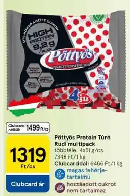 Tesco Pöttyös Protein Túró Rudi multipack ajánlat