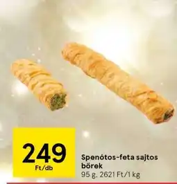 Tesco Spenótos-feta sajtos börek ajánlat