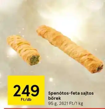 Tesco Spenótos-feta sajtos börek ajánlat