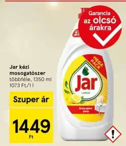 Tesco Jar kézi mosogatószer ajánlat