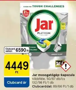 Tesco Jar mosogatógép-kapszula ajánlat