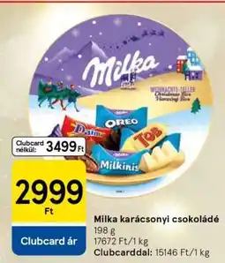 Tesco Milka karácsonyi csokoládé ajánlat