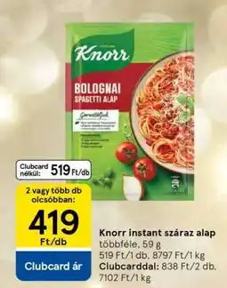 Tesco Knorr instant száraz alap ajánlat