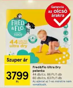 Tesco Fred&Flo ultra dry pelenka ajánlat