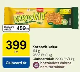 Tesco Korpovit Keksz ajánlat