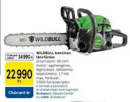 Tesco WILDBULL benzinés láncfűrész ajánlat