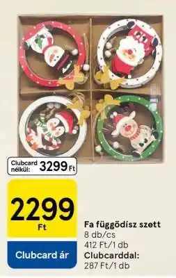 Tesco Fa függődísz szett ajánlat
