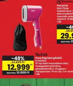 Interspar Tefal Pure Pop kézi gőzölő ajánlat