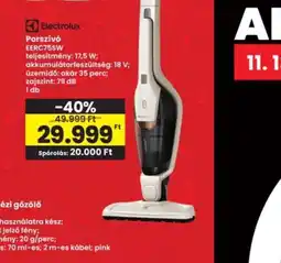 Interspar Electrolux Porszív EERC75SW ajánlat