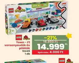 Interspar LEGO Duplo TownF1 versenyautk és pilták ajánlat
