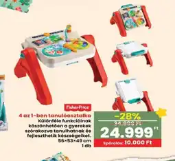 Interspar Fisher-Price 4 az 1-ben tanulasztalka ajánlat