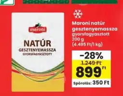 Interspar Maroni natúr gesztenyemassza ajánlat