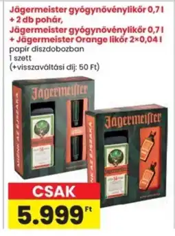 Interspar Jägermeister gyógynövénylikör ajánlat