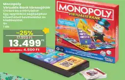 Interspar Monopoly Virtuális Bank társasjáték ajánlat