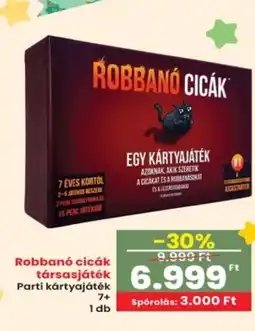 Interspar Robbanó cicák társasjáték ajánlat
