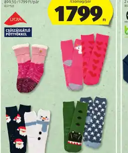 ALDI GYERMEK ZOKNI CSÚSZÁSGÁTLVAL ajánlat