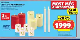 ALDI LED-ES VIASZGYERTYA ajánlat