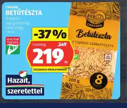 ALDI CSÁSZÁR BETŰTÉSZTA ajánlat