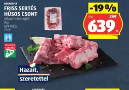 ALDI HÚSMESTER FRISS SERTÉS HÚSOS CSONT ajánlat