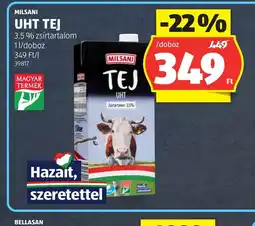 ALDI MILSANI UHT TEJ ajánlat
