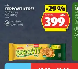 ALDI KORPOVIT KEKSZ ajánlat