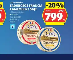 ALDI FADOBOZOS FRANCIA CAMEMBERT SAJT ajánlat