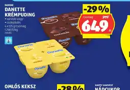 ALDI DANONE DANETTE KRÉMPUDING ajánlat