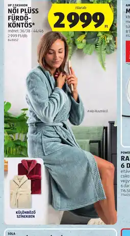 ALDI NŐI PLÜSS FÜRDŐKÖNTÖS ajánlat