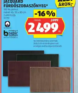 ALDI NOVITESSE JACQUARD FÜRDŐSZOBA SZŐNYEG ajánlat