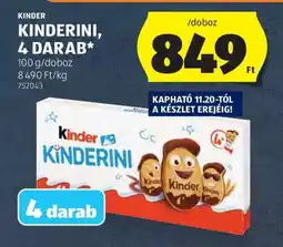 ALDI KINDER KINDERINI, 4 DARAB ajánlat