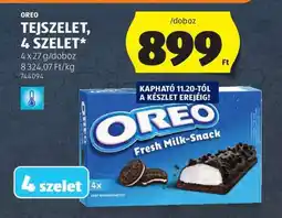 ALDI OREO TEJSZELET, 4 SZELET ajánlat