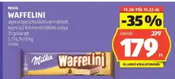ALDI MILKA Waffelini ajánlat