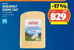 ALDI Milsani Darabolt Edámi Sajt ajánlat