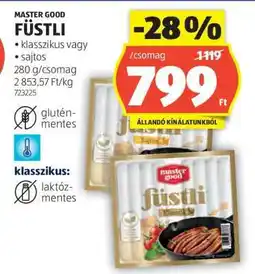 ALDI MASTER GOOD FÜSTLI ajánlat
